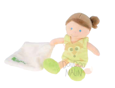  les ptites chipies poupée robe vert mouchoir 