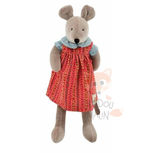 Moulin Roty Les Parents Soft Toy Mouse Red