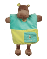  alphabet marionnette h comme hippopotame vert marron 