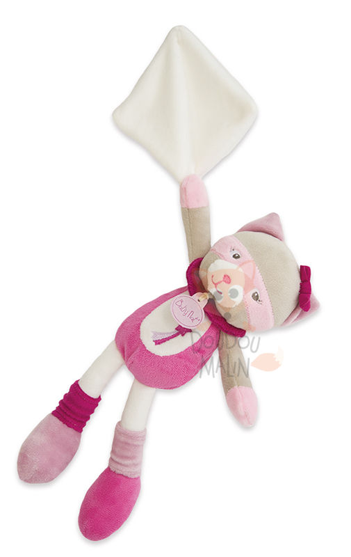 Baby Nat Les Masques Peluche Chat Rose
