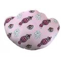  chat du cheshire maxi coussin tête 40 cm 