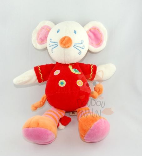  mina et mica souris rouge orange escargot 