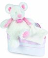  mon tout petit souris blanc rose mouchoir 