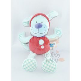  chien bleu violet rouge broderie ballon 