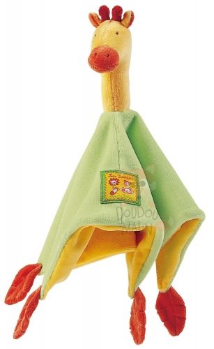 Moulin Roty Les Loustics Baby Comforter Giraffe Green