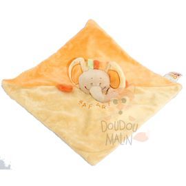  orange jaune elephant safari plat carré 