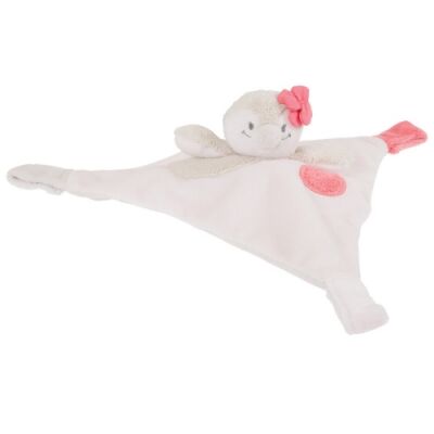  daisy et coco tétinou triangle pingouin beige rose fleur 