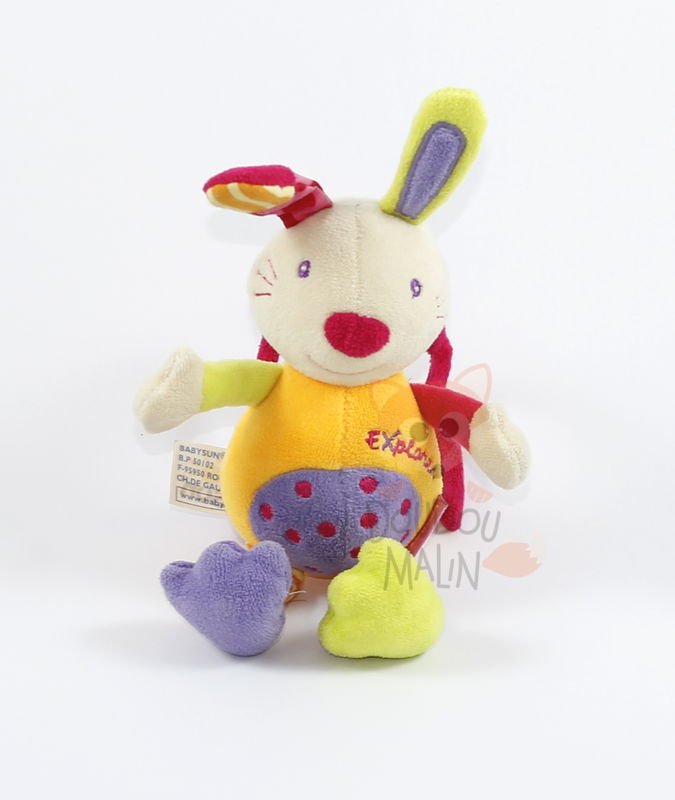  explorer musical lapin jaune violet rose 
