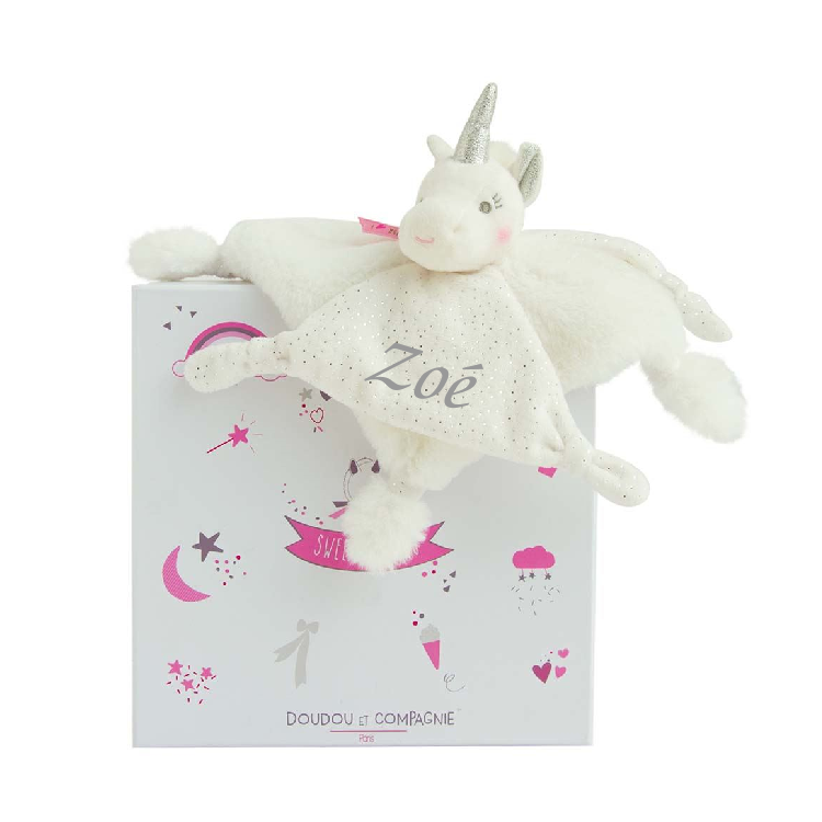 Doudou Veilleuse Lucie la licorne - Doudou et Compagnie DC3317