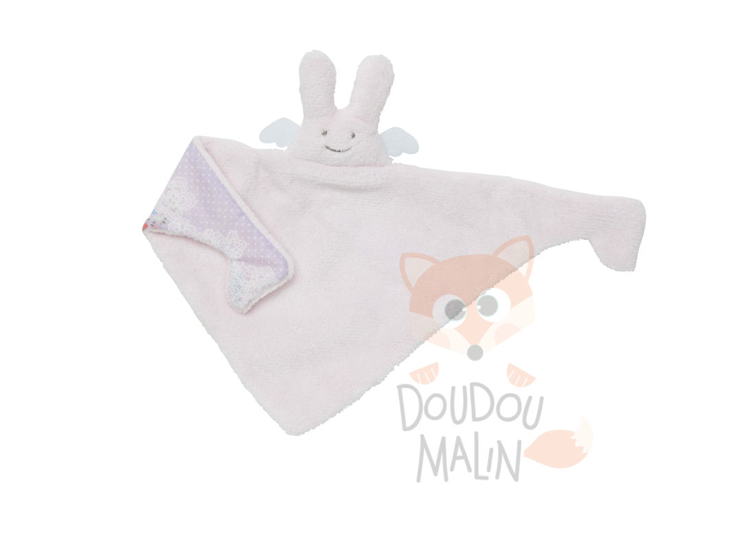  ange lapin rose violet fleur 