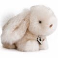  signature peluche lapin chinchilla blanc marron 