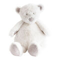  - noann lours - peluche l blanc 40 cm 