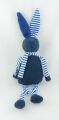  lapin bleu blanc rayé écharpe 