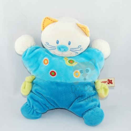  semi plat chat bleu vert jaune escargot 