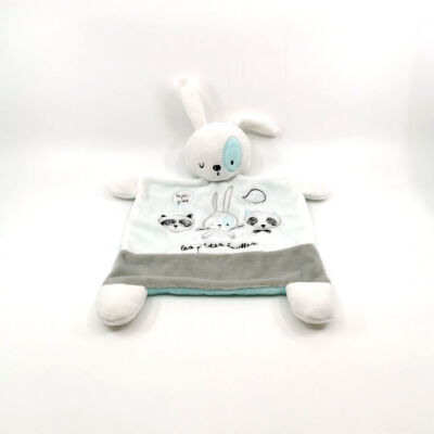  plat lapin blanc gris vert les ptites bouilles 25 cm 