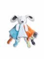  lapin plat carré étoile blanc orange bleu vert 