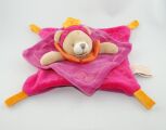  indidous carré plat ours princesse rose violet orange 