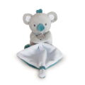  - mon petit koala - mouchoir gris bleu 18 cm 