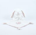  lapin mouchoir blanc fleur 30 cm 