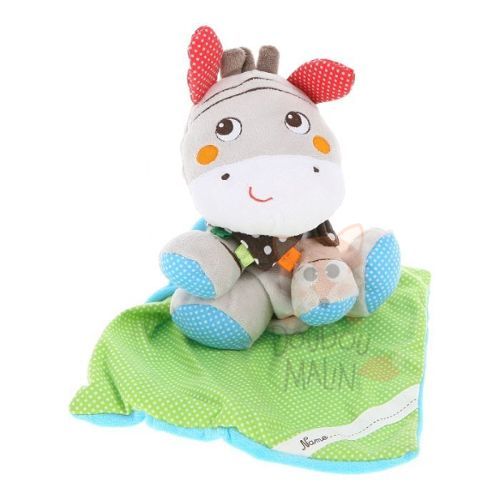  chouchou plat carré âne vert rouge bleu gris bandana 