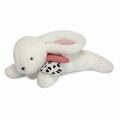  - happy - peluche lapin blush rose 25 cm 
