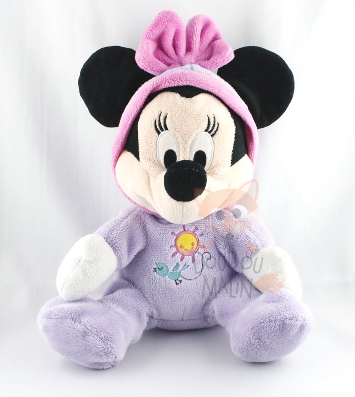 Disney Minnie la souris Peluche pyjama violet 25 cm