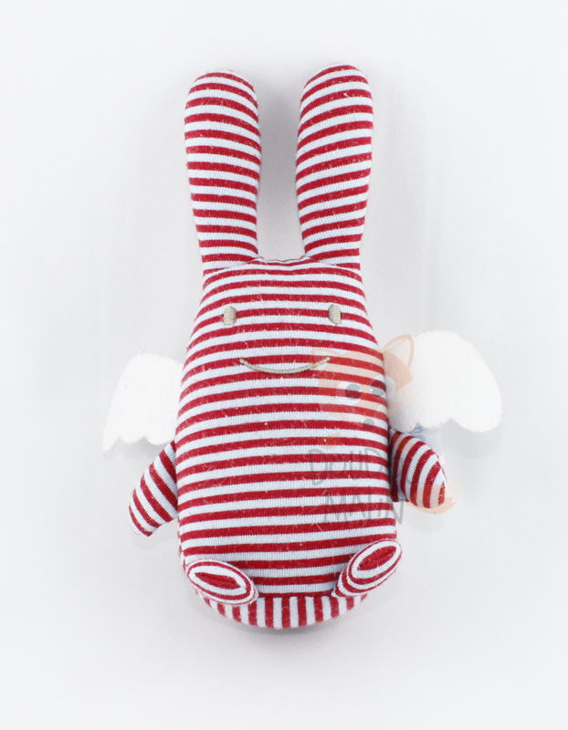  ange lapin bleu rouge rayé 