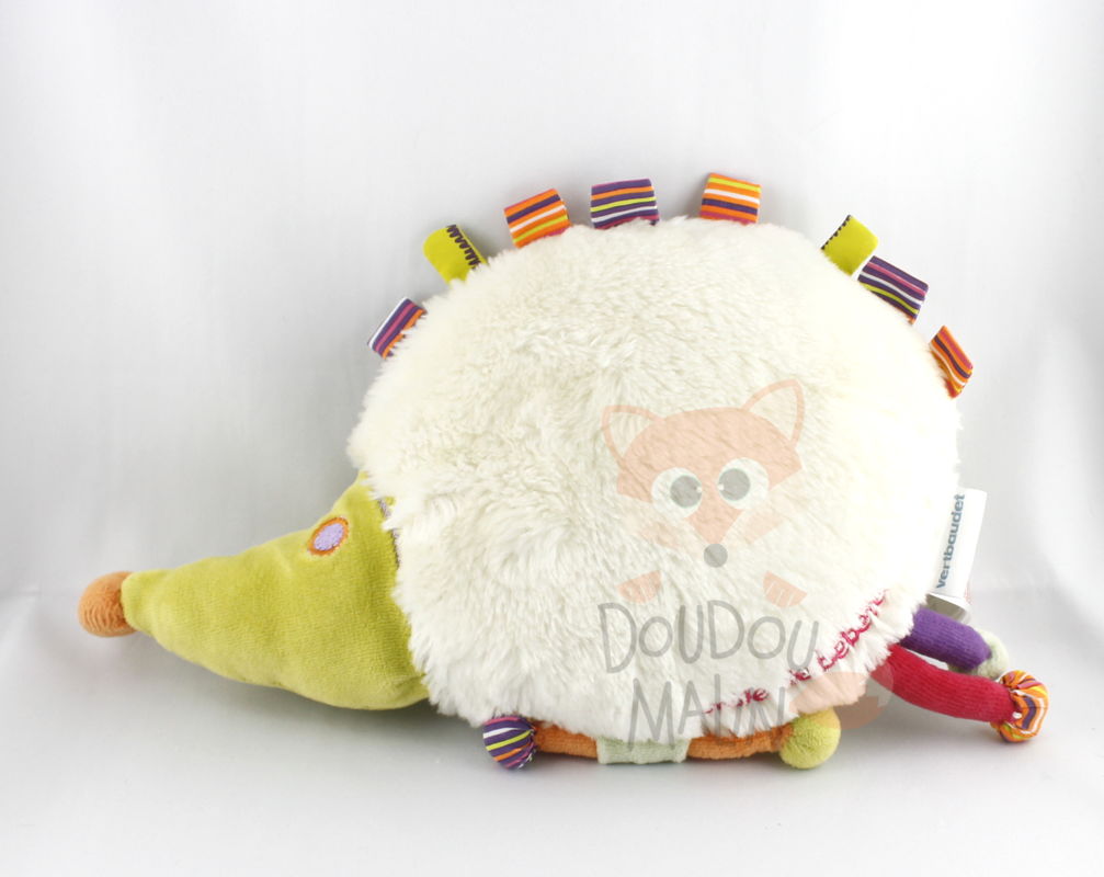  hérisson drôle bêbête beige vert violet 