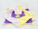  noeud plat lapin violet jaune 