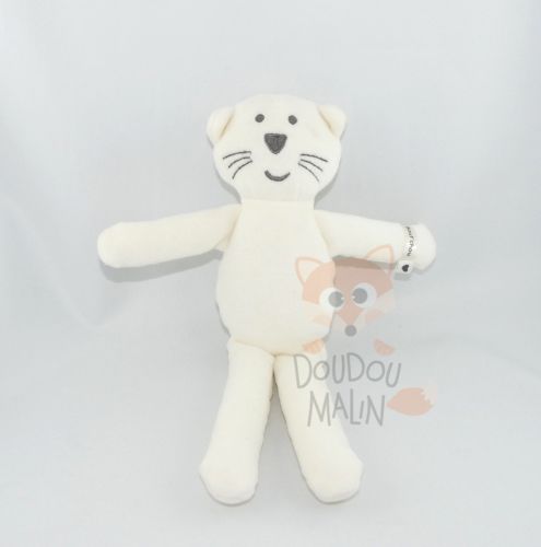 Bout Chou Bout Chou Soft Toy Cat White Bout Chou Bout Chou Soft Toy Cat White