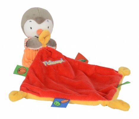 Tchoupi peluche pingouin rouge orange gris fraise carotte haricot potiron 