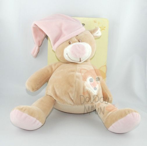  marie ours rose beige coeur 