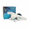  - happy - peluche lapin pop bleu 25 cm 