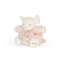  - perle - peluche patapouf souris rose 18 cm 