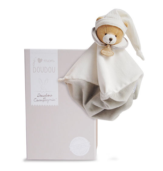 Doudou naissance twipi ours 23 cm marron Doudou Et Compagnie