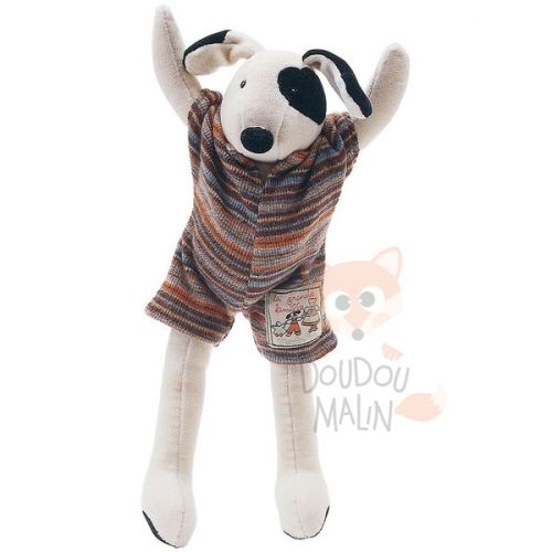 Moulin Roty Les P Tits Freres Soft Toy Dog White
