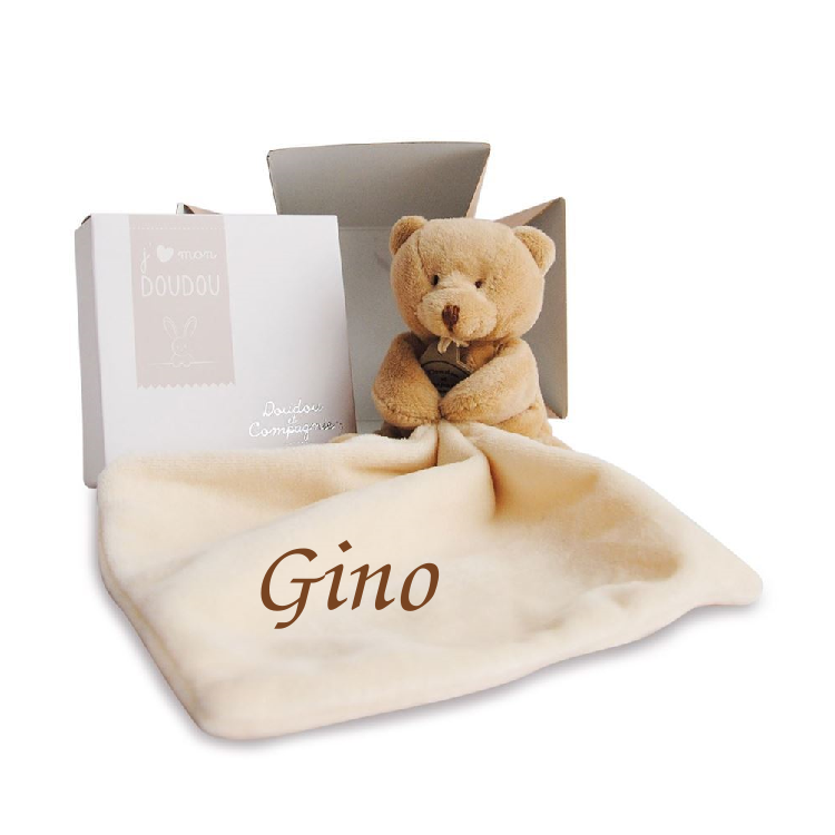 Mini doudou ours beige - Doudou et compagnie