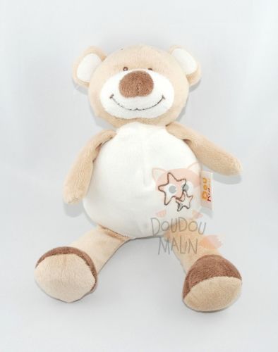  ours beige marron étoile 