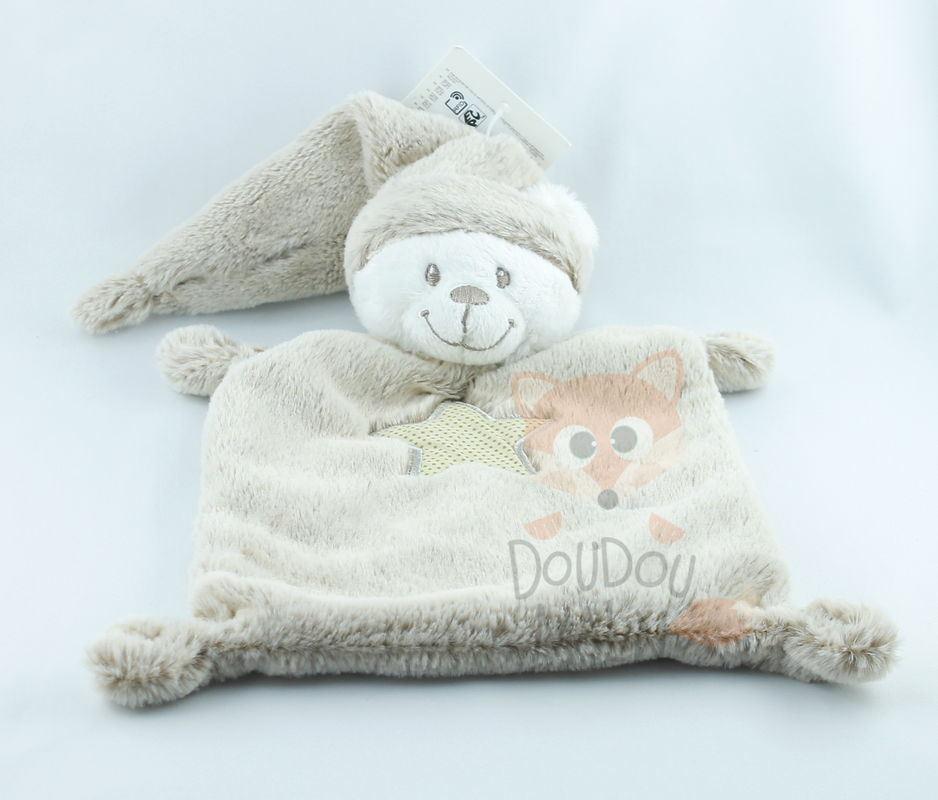  plat ours marron beige blanc étoile bonnet 