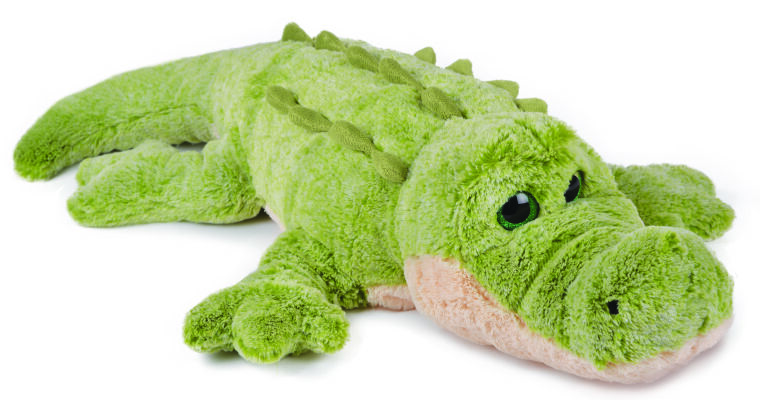  savane peluche géante crocodile vert beige 70 cm 