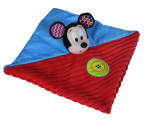  mickey mouse plat carré rouge bleu bouton 