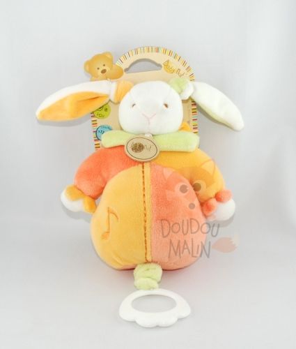 les noeuds lapin boîte à musique orange vert jaune 