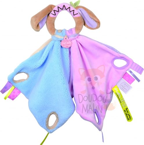  tatoo poignée chien mauve violet bleu beige marron 