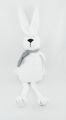  lapin blanc gris écharpe 