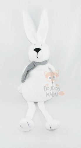  lapin blanc gris écharpe 