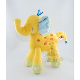  elephant jaune blau vert orange  