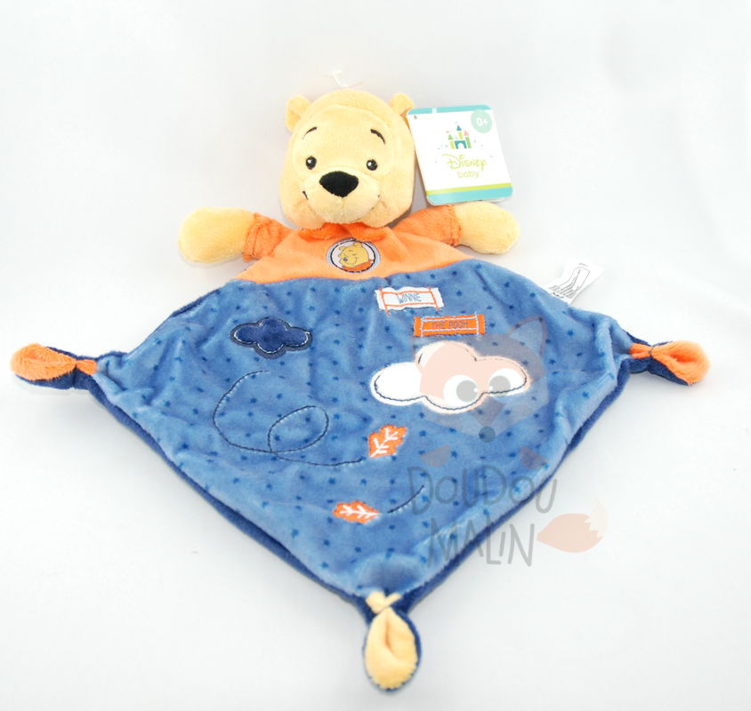 Disney Winnie Doudou Plat Winnie Orange