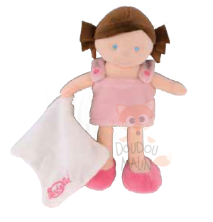  les ptites chipies robe rose marron mouchoir 