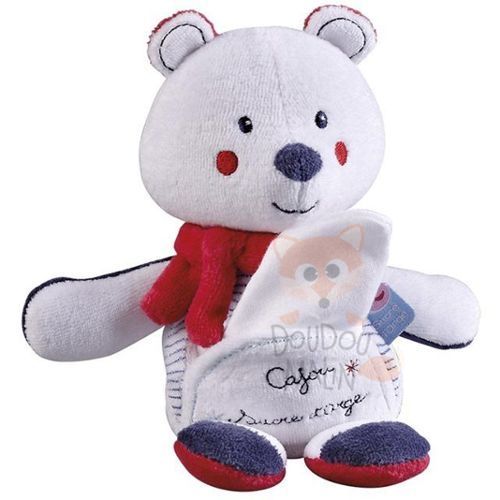  ours mouchoir blanc bleu rouge gris écharpe 