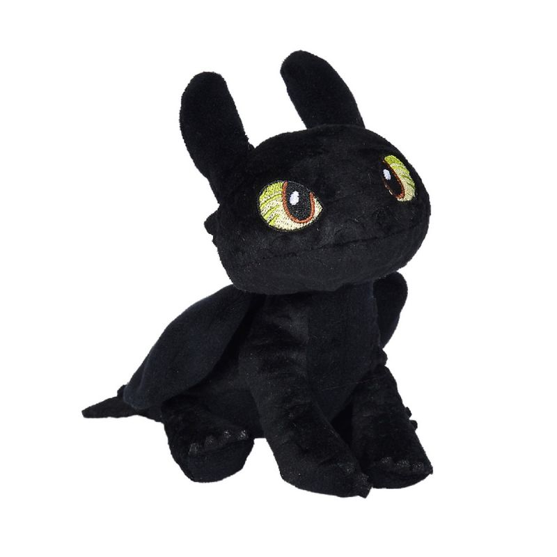 Dragons Peluche Krokmou le Furie Nocturne noir 20 cm